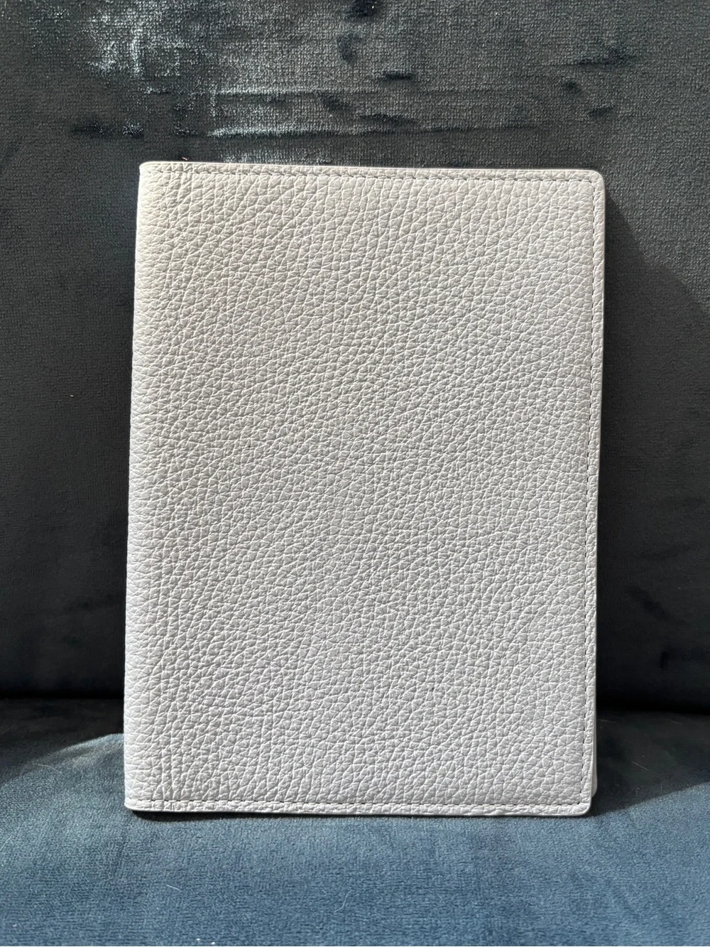 Hobonichi A6 Light Blue Taute Pebbled Leather Cover